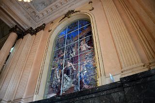 15 Large Stained Glass Window In Salon de Bustos Hall Of Busts Second Floor Teatro Colon Buenos Aires